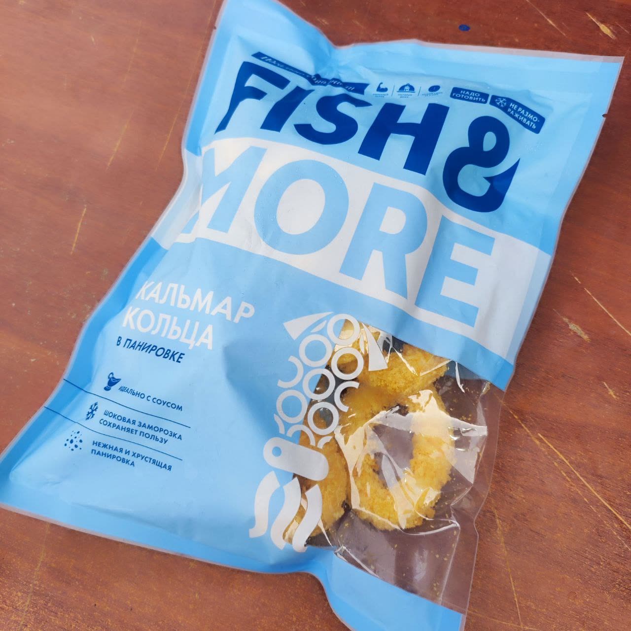 Кольца кальмара в панировке "Fish&More", упак 0,5кг