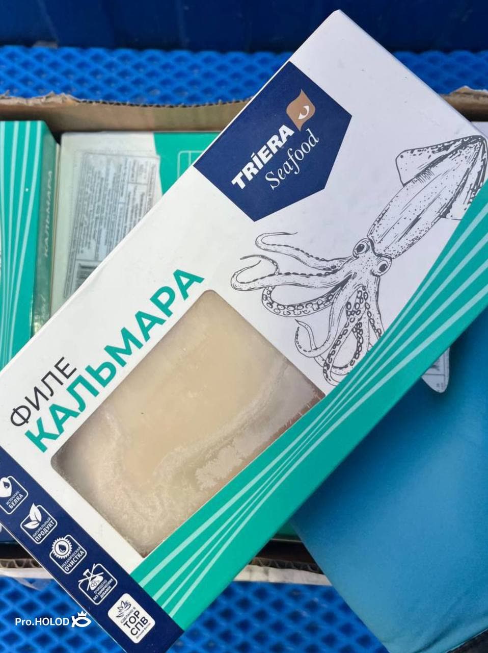 Филе кальмара (Командорский), упак 600гр. (1/21)
